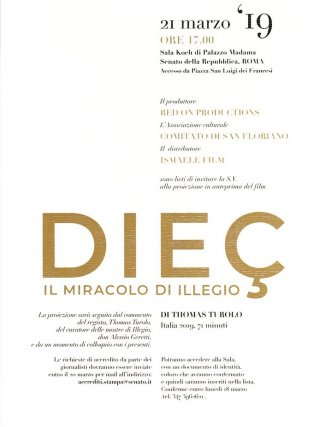 Locandina di Diec, il miracolo di Illegio (2019)